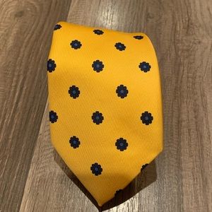 Turnbull & Asser Gold and Navy Tie